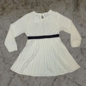 L) Sophie Rose White Knit Sweater Dress | Size 24 Months